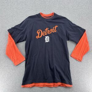 Vintage Detroit Tigers Youth Long Sleeve Shirt Size XL (16/20)